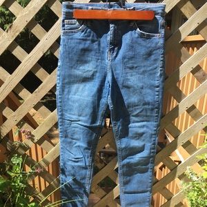 High Waisted Topshop Skinny Jeans